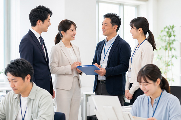 企業の方との打ち合わせイメージ